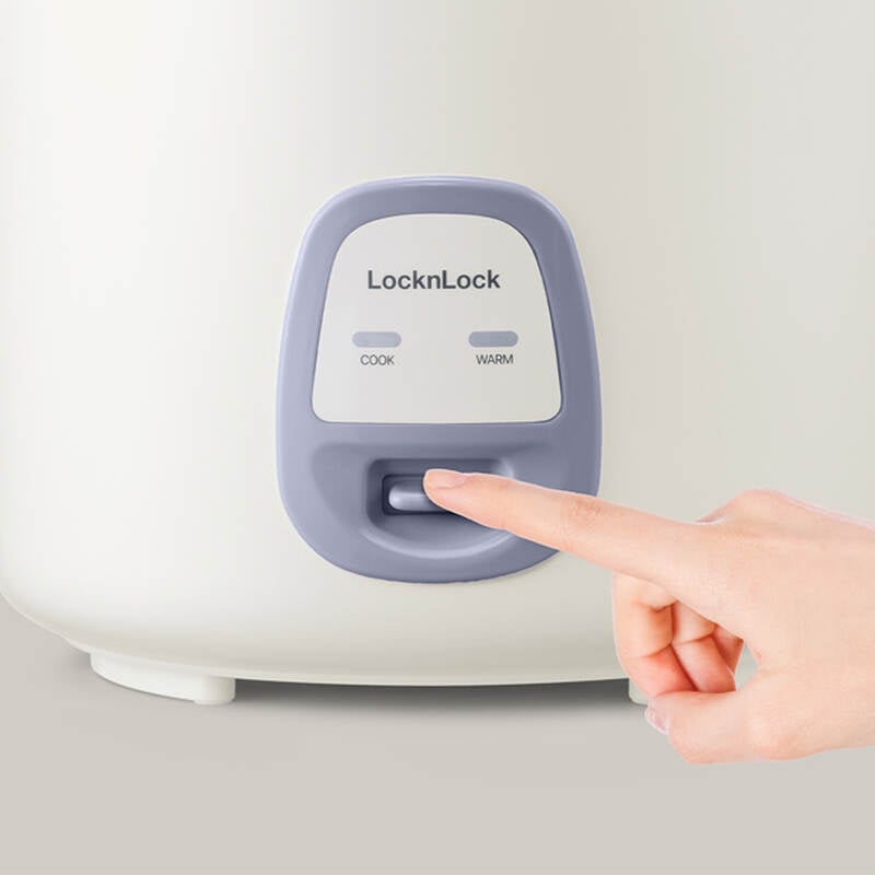 LocknLock electric rice cooker 220V, 50Hz, 700W, 1.8L - Ivory - EJR462IVY, , large image number null